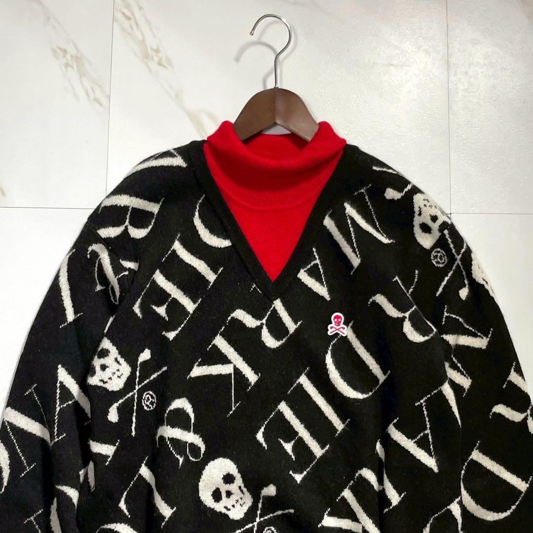 希少 XLサイズ MARK&LONA ドライバーズニット カシミヤ100%