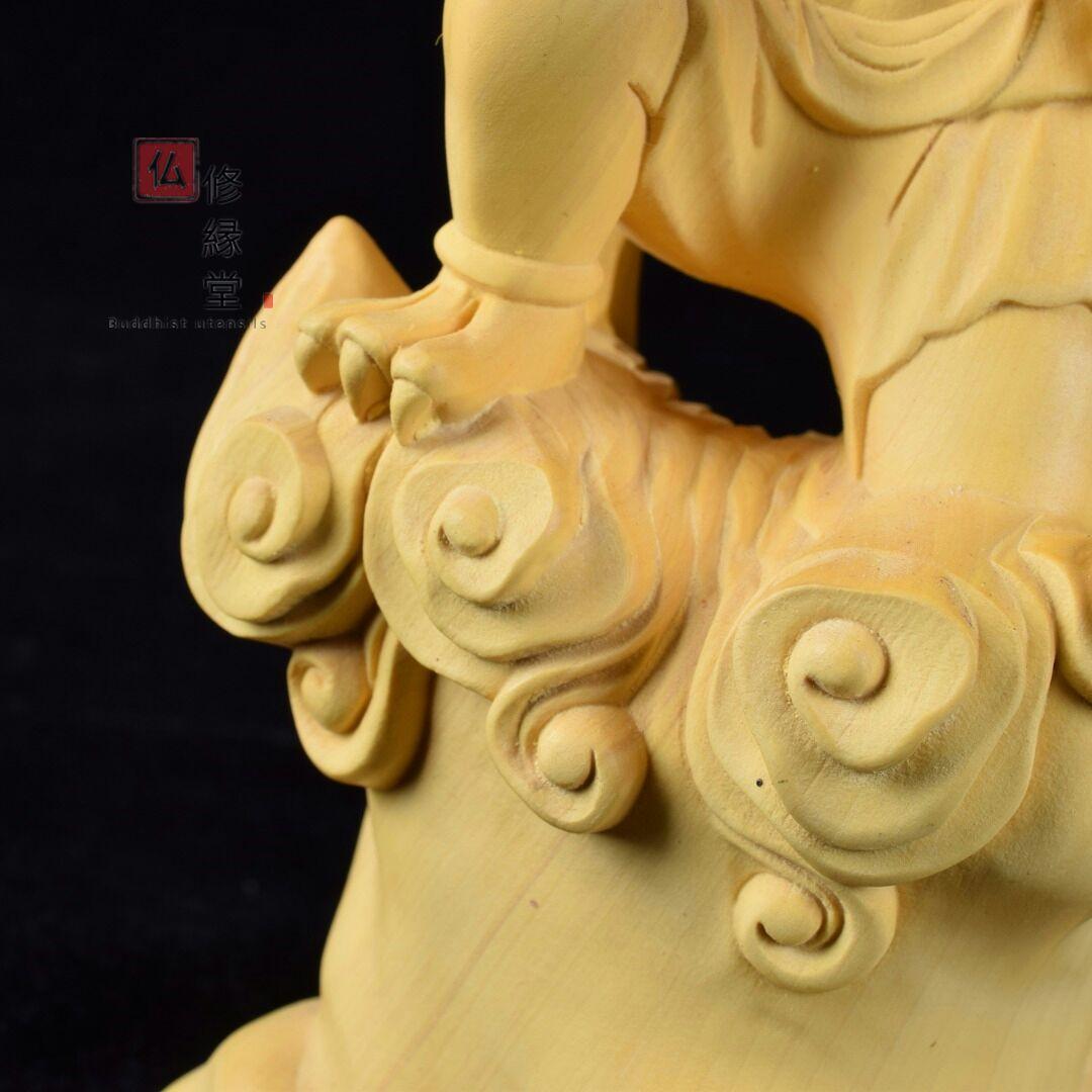 【修縁堂】高品質 木彫仏像 火神立像 彫刻 仏教工芸 柘植材 仏師で仕上げ