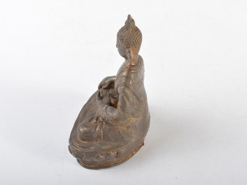 仏教美術　古銅塗金　チベット仏　仏像　C　R4615