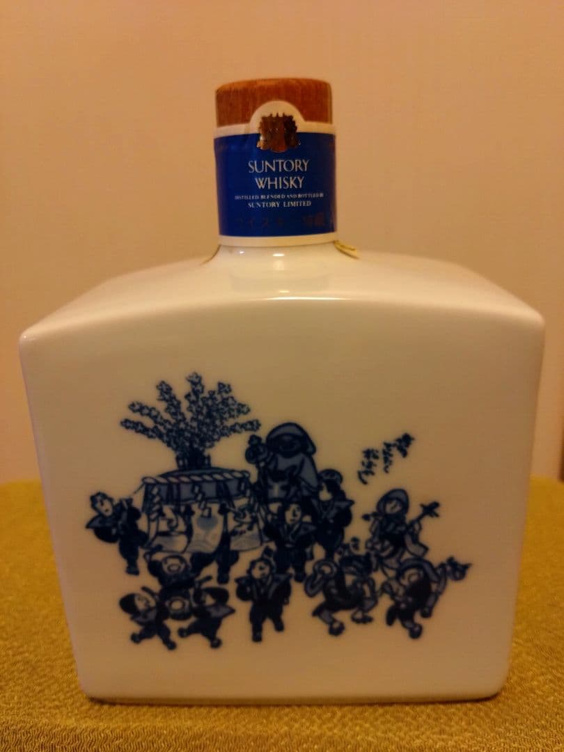 【未開栓】サントリーローヤル「ふくおか'82博記念ボトル」有田焼