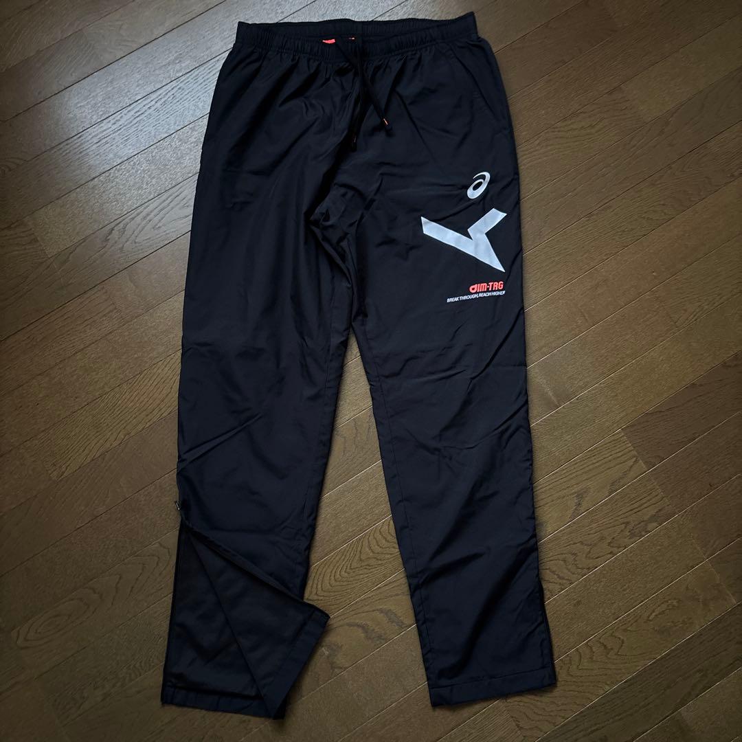 アシックス ウインドブレーカー 上下セット　メンズ　裏トリコット　セット販売です