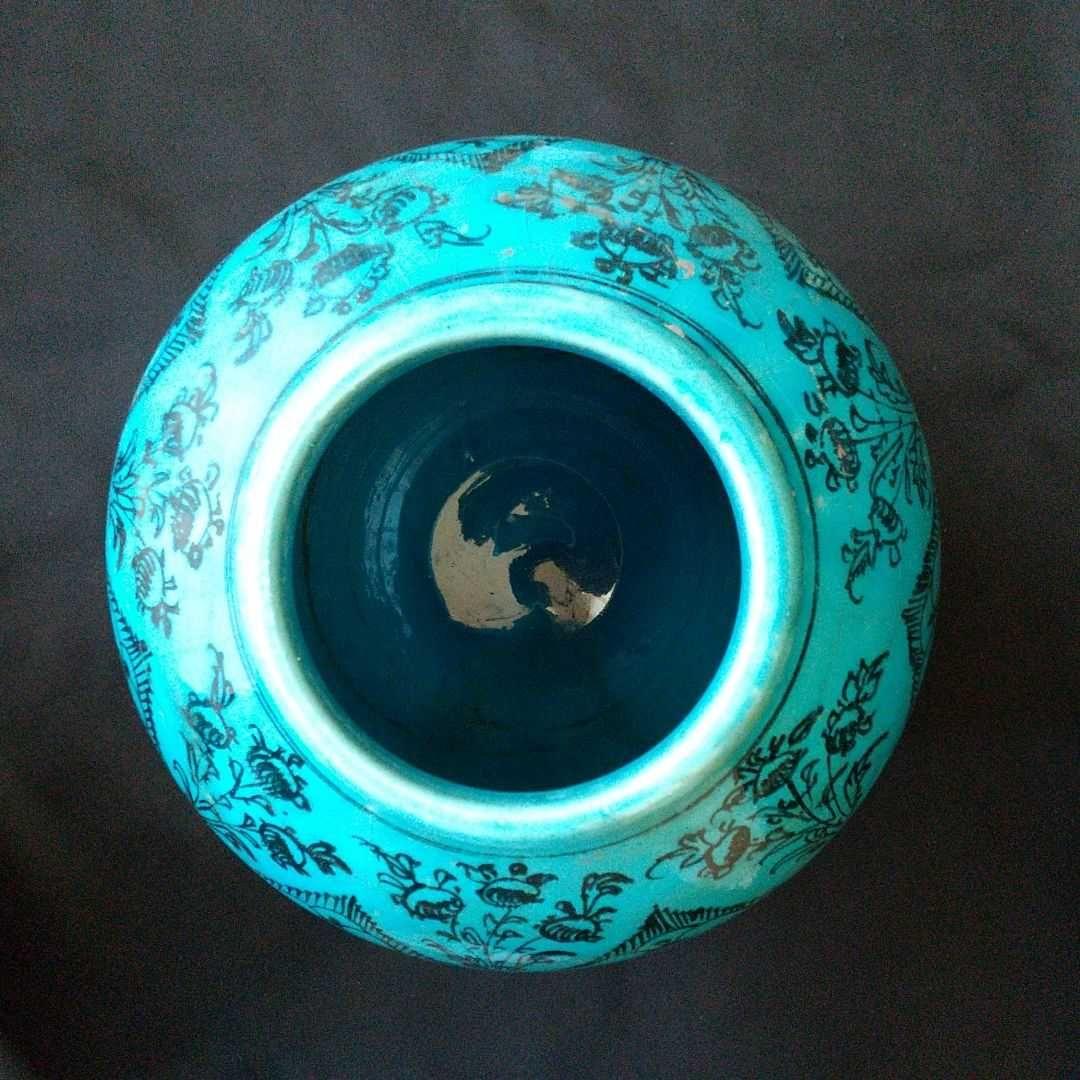 ペルシャ  花瓶  翡翠  綺麗  貴重  骨董  茶道具