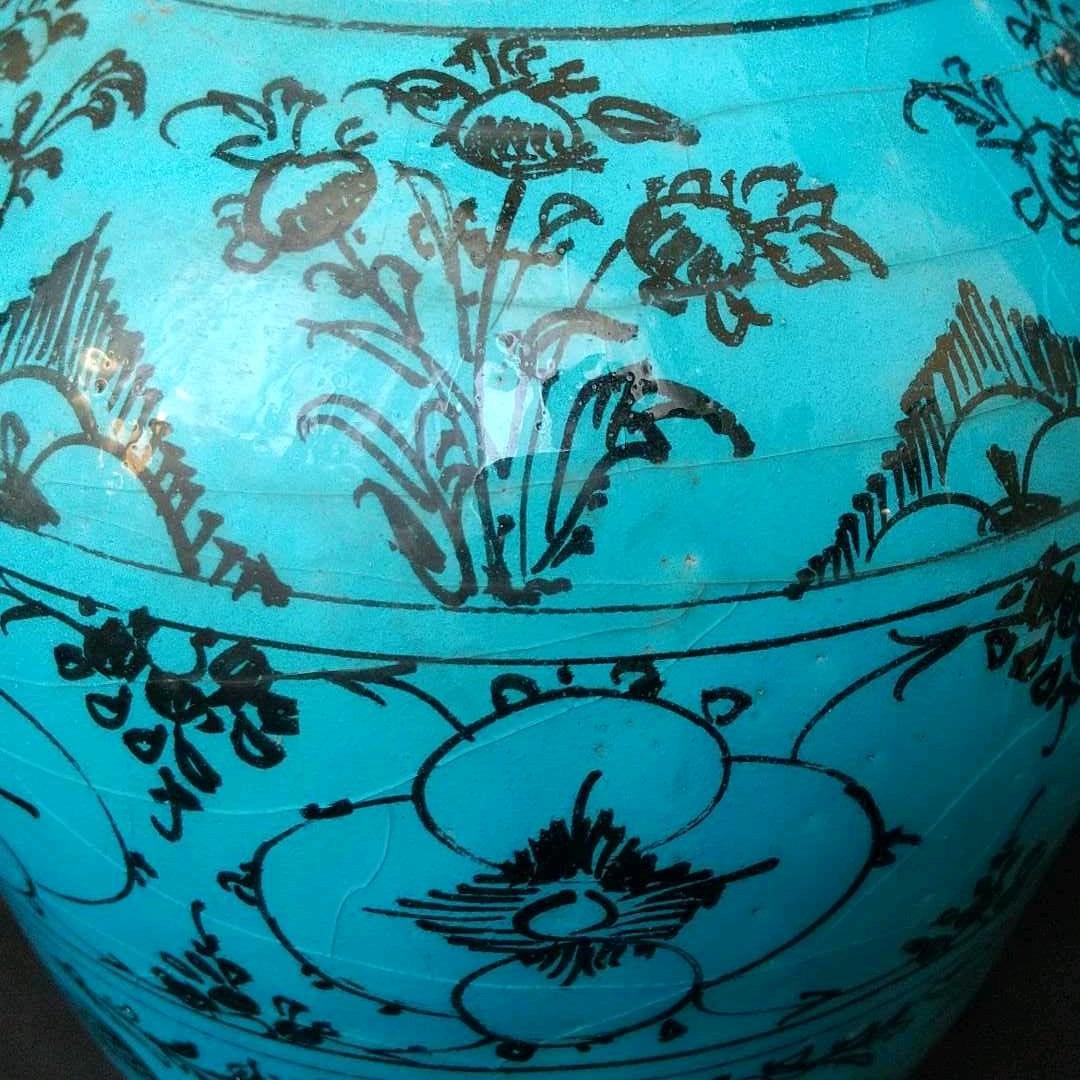 ペルシャ  花瓶  翡翠  綺麗  貴重  骨董  茶道具