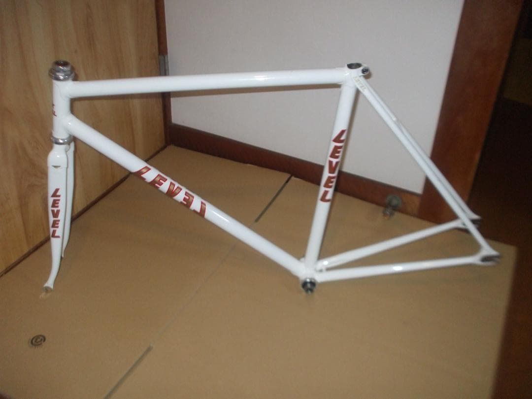 LEVEL ピストフレーム　2020年製造　クロモリ　フレーム njs　競輪