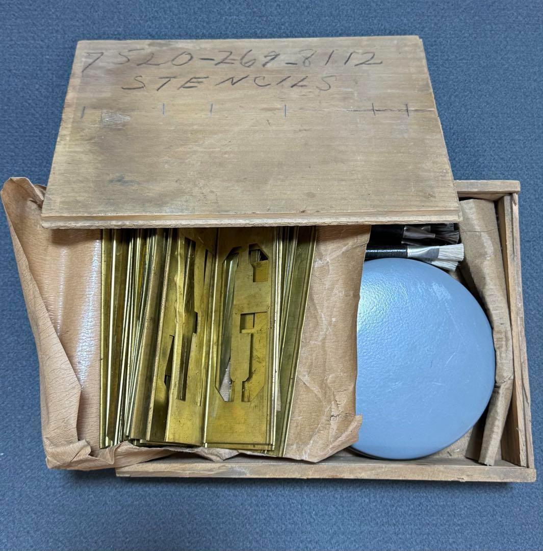 米軍 実物 ステンシルセット 1953年