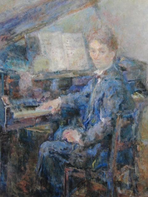 庄司栄吉、ピアニスト、希少な画集より、新品高級額・額装付