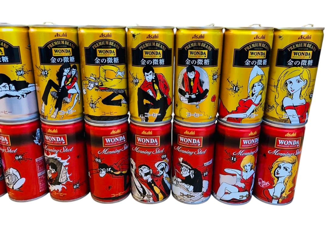 ルパン三世フィギュア ③、CD④、1番くじグッズ、WONDA空缶24点まとめ売り