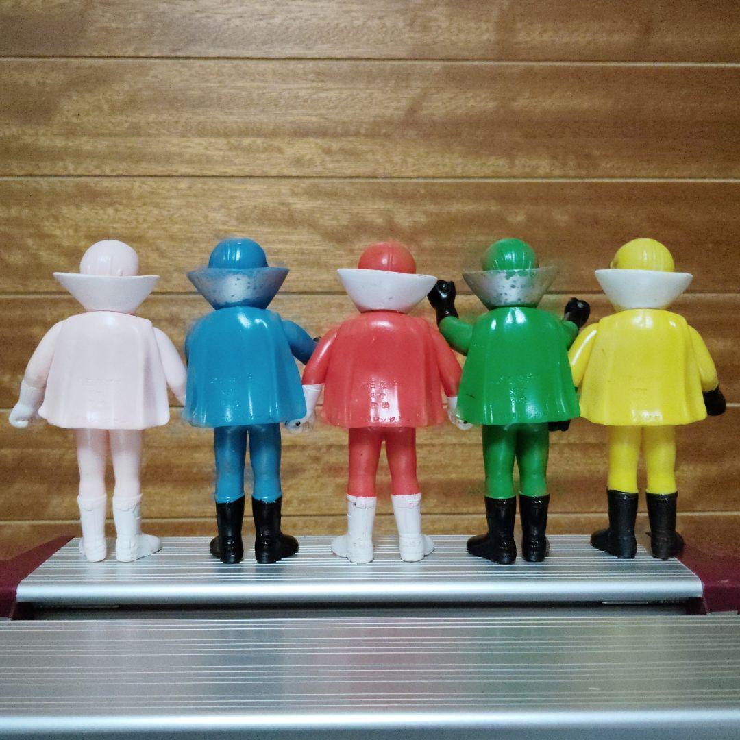 【貴重】秘密戦隊ゴレンジャー　フィギュア 5体セット当時物