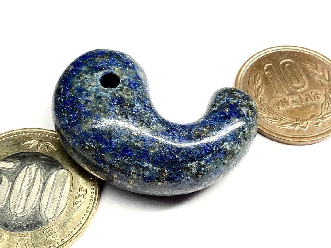 ✳限定1点‼️ 幸運招く　貴重ラピスラズリ勾玉　特大　鑑別書取得品