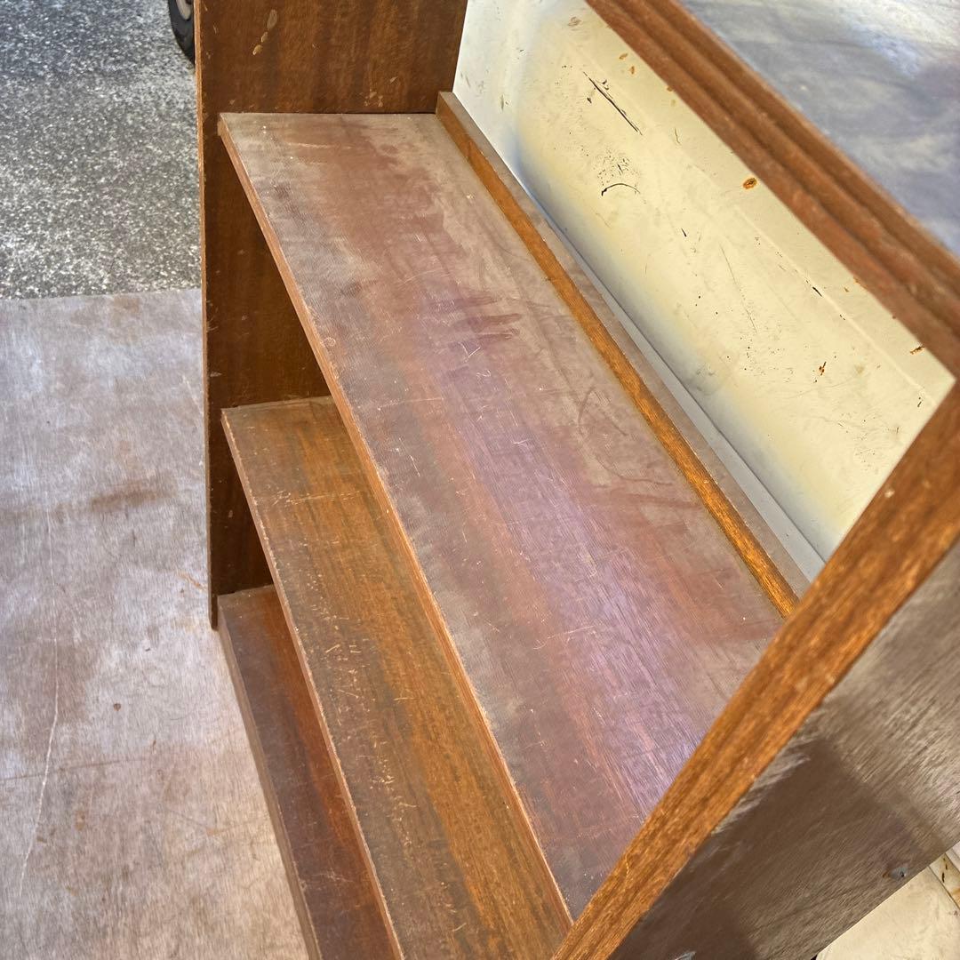 ヴィンテージレトロ　書棚　本棚　シェルフ　古家具　古道具　マイナスネジ6段172