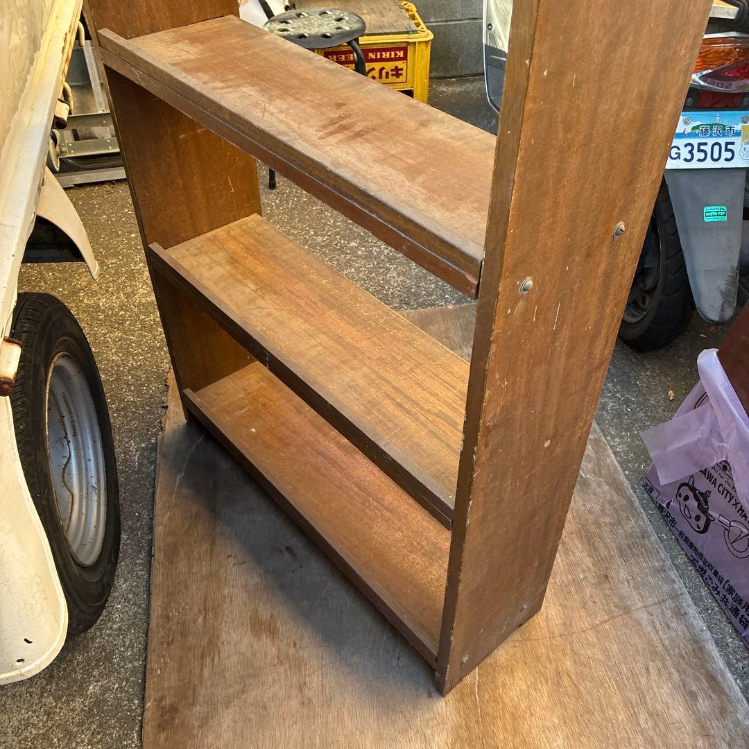 ヴィンテージレトロ　書棚　本棚　シェルフ　古家具　古道具　マイナスネジ6段172