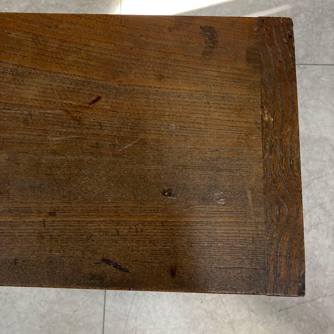 A-壁 昭和レトロ 文机 古家具 飾り台 花台 ローテーブル 無垢材 レトロ