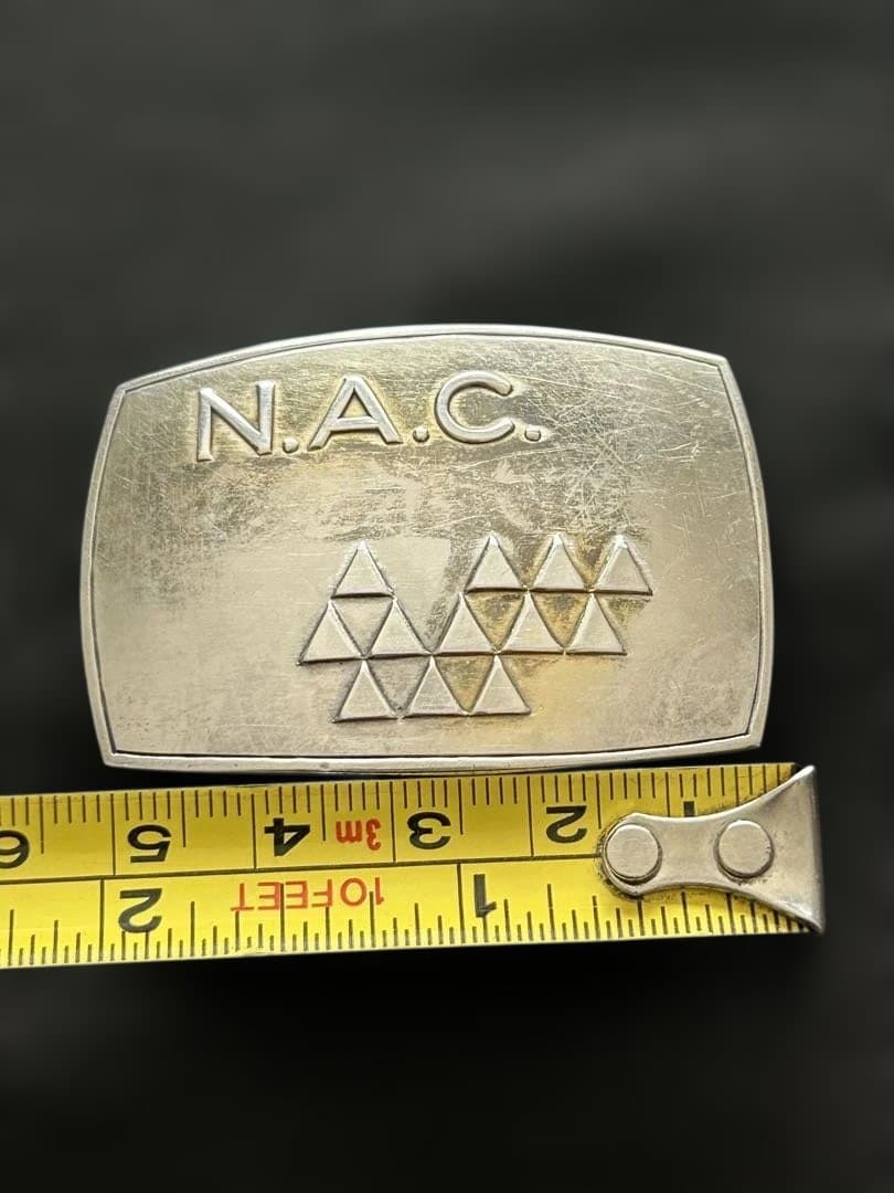 銀製　SILVER シルバーバックルNAC浪花釣友會24g