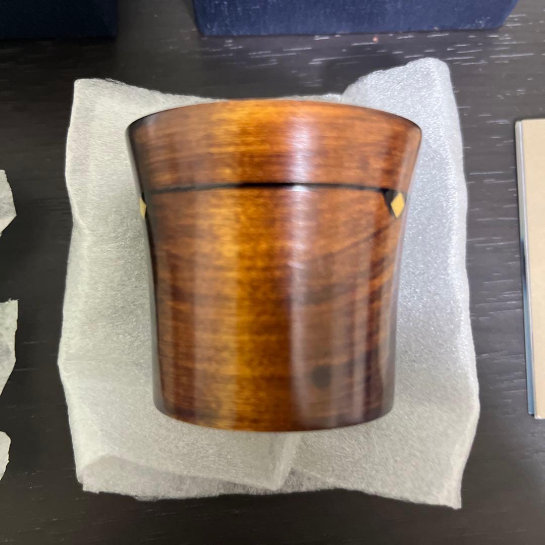 （値下げ）【新日本プロレス50周年記念コラボ】漆器・秀衡塗　ぐい呑み