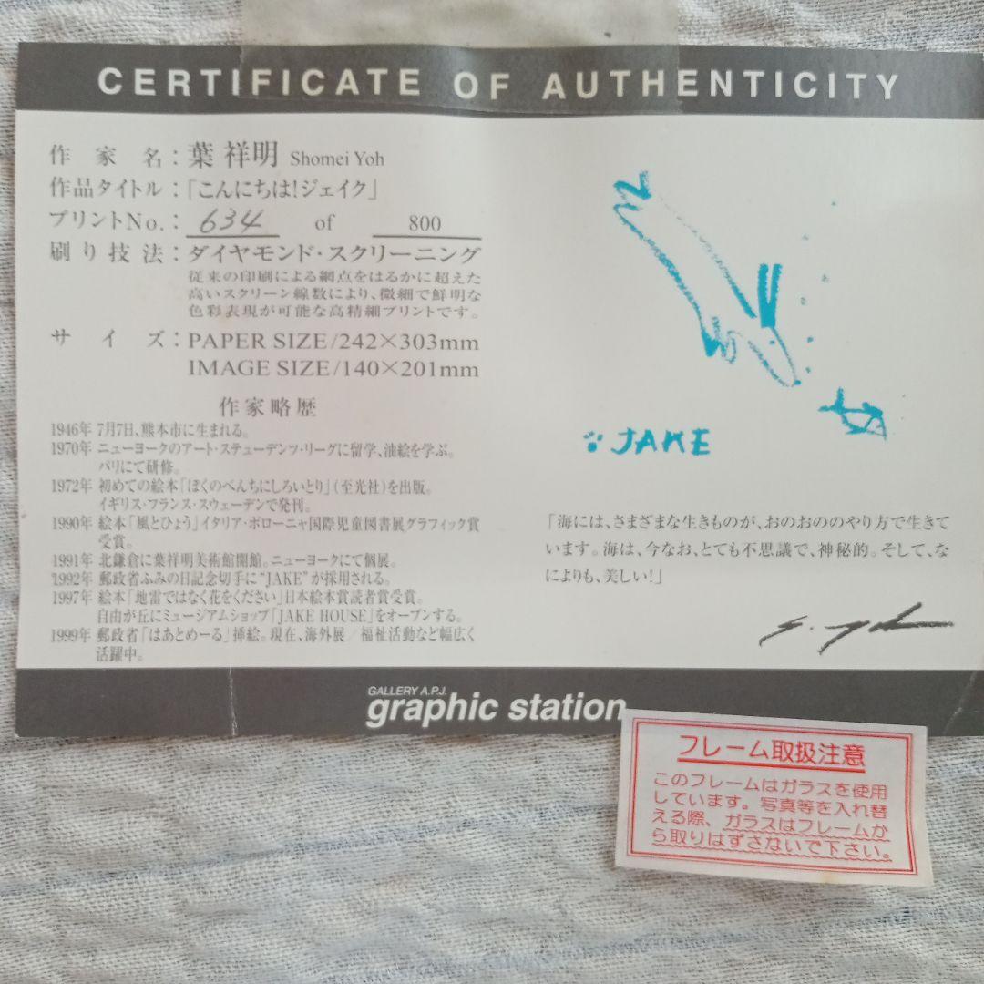 葉祥明　ジェイク　ダイヤモンドスクリーニング