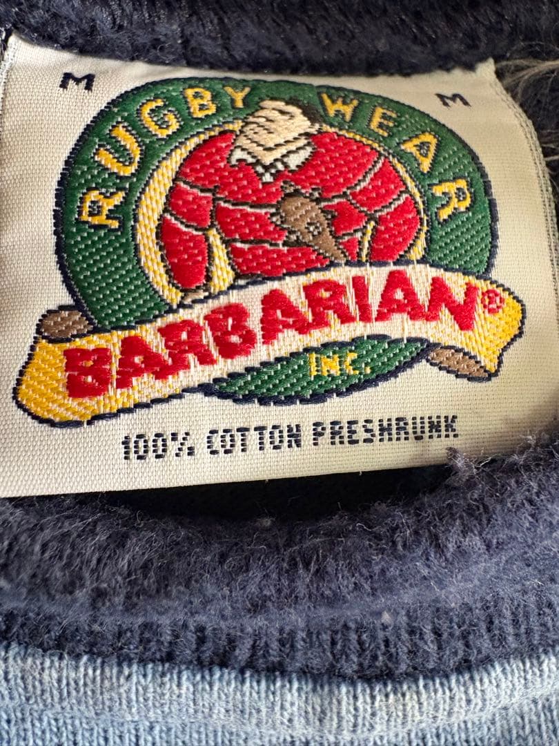 奥田民生氏×BARBARIAN 長袖ラグビーシャツ クルーネック