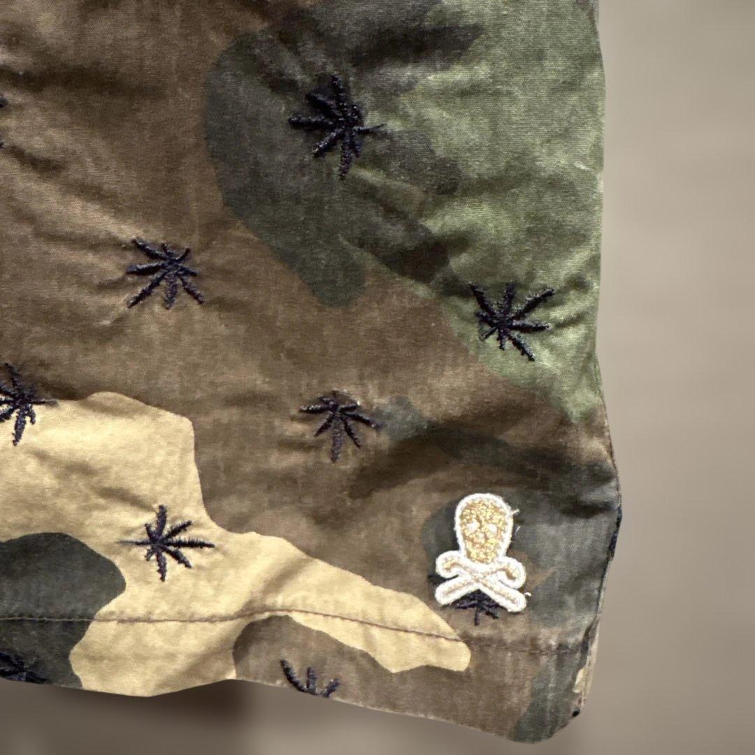 マークアンドロナ　　迷彩＆ストライプワンピース ワンピース