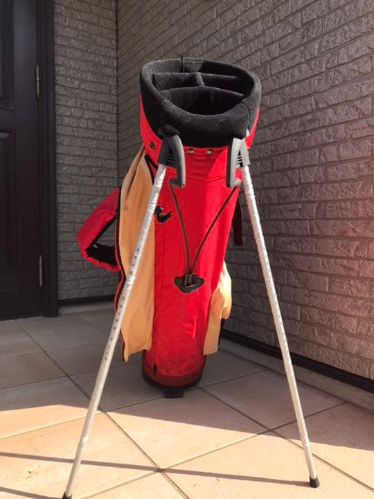 パーリーゲイツ　キャディーバッグ　赤