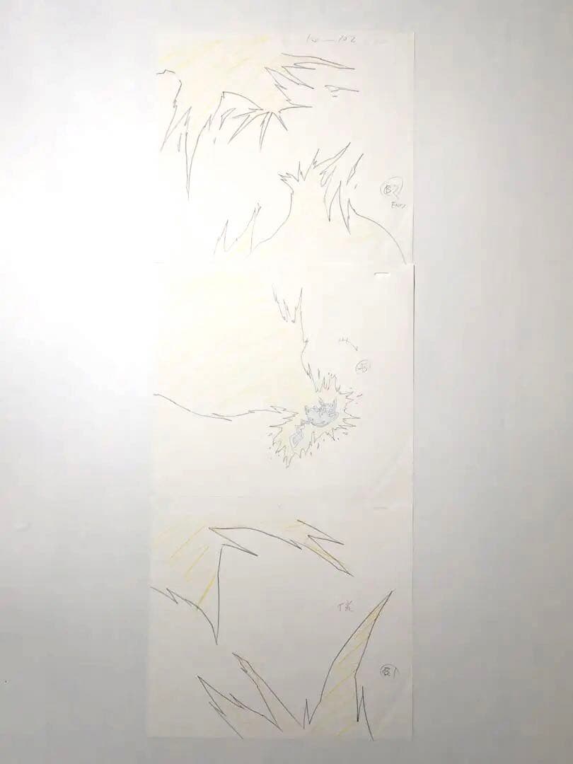 直筆 原画 世界に一枚 杉森健 ポケモン ピカチュウ POKEMON　3枚