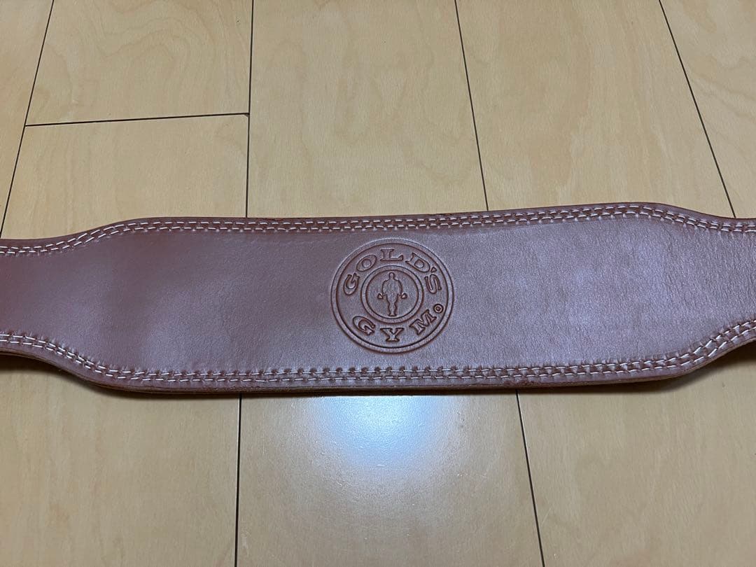 【美品】GOLD'S GYM ゴールドジム プロレザーベルト Lサイズ