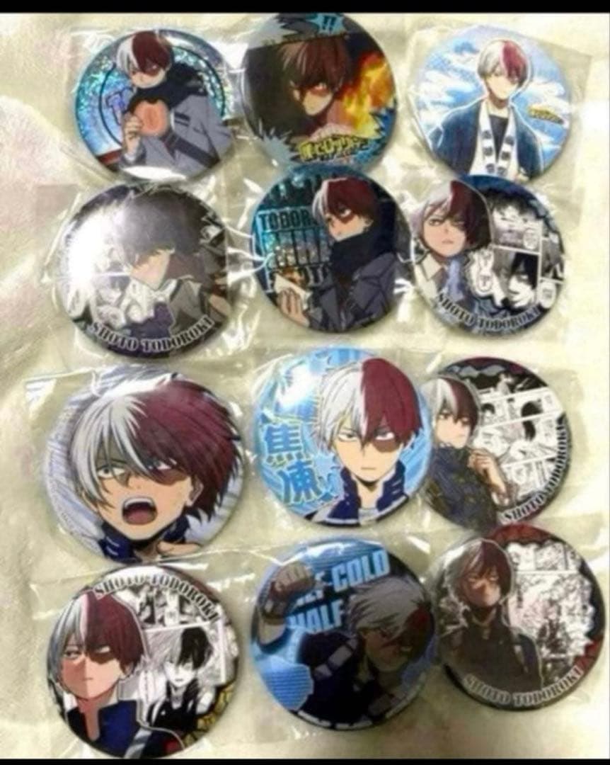 【まとめ売り】僕のヒーローアカデミア ヒロアカ 轟焦凍 缶バッジ ポストカード