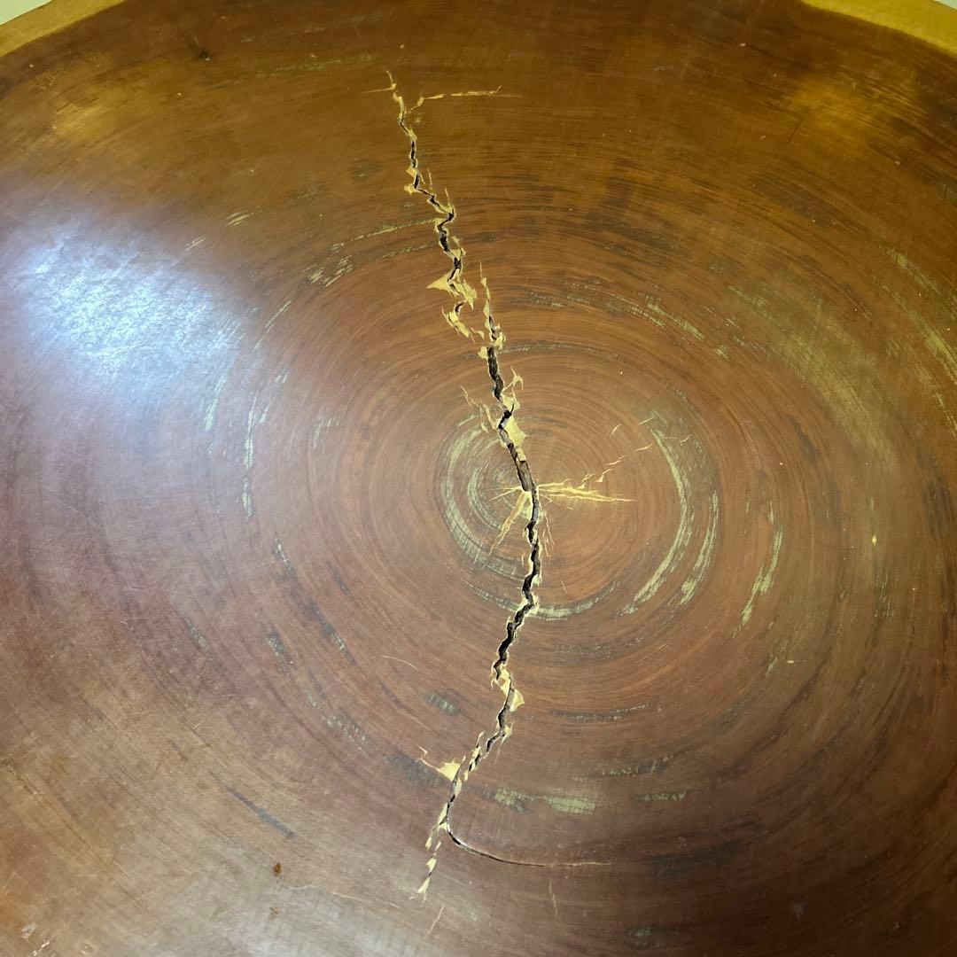 木製 円形座卓 4脚