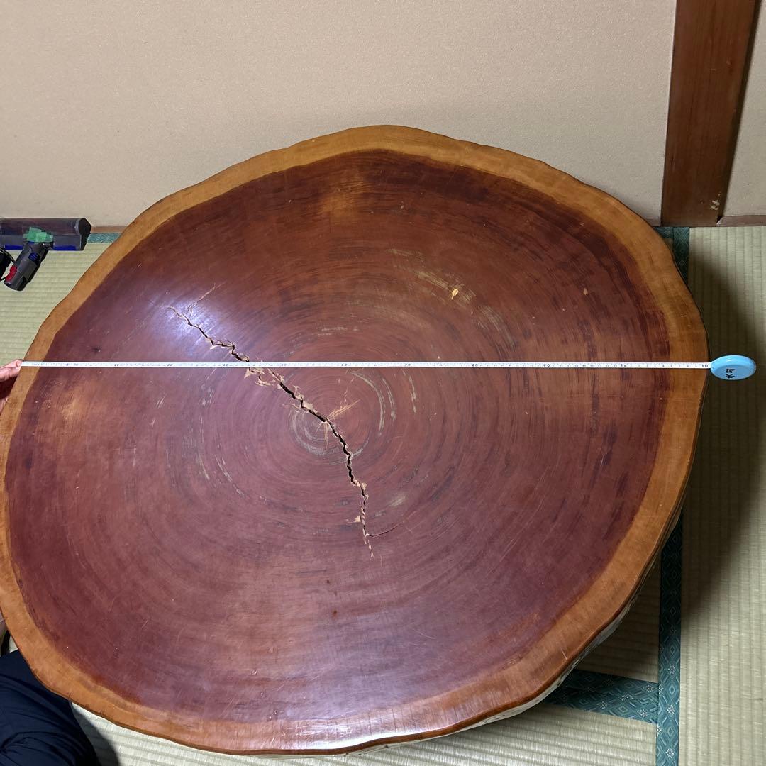 木製 円形座卓 4脚