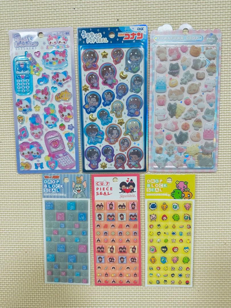 【正規品】ボンボンドロップ　うるちゅるPOP　タイル　シール25点詰め合わせ