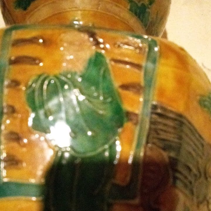 中国陶磁器　明法花　瓢箪型壺