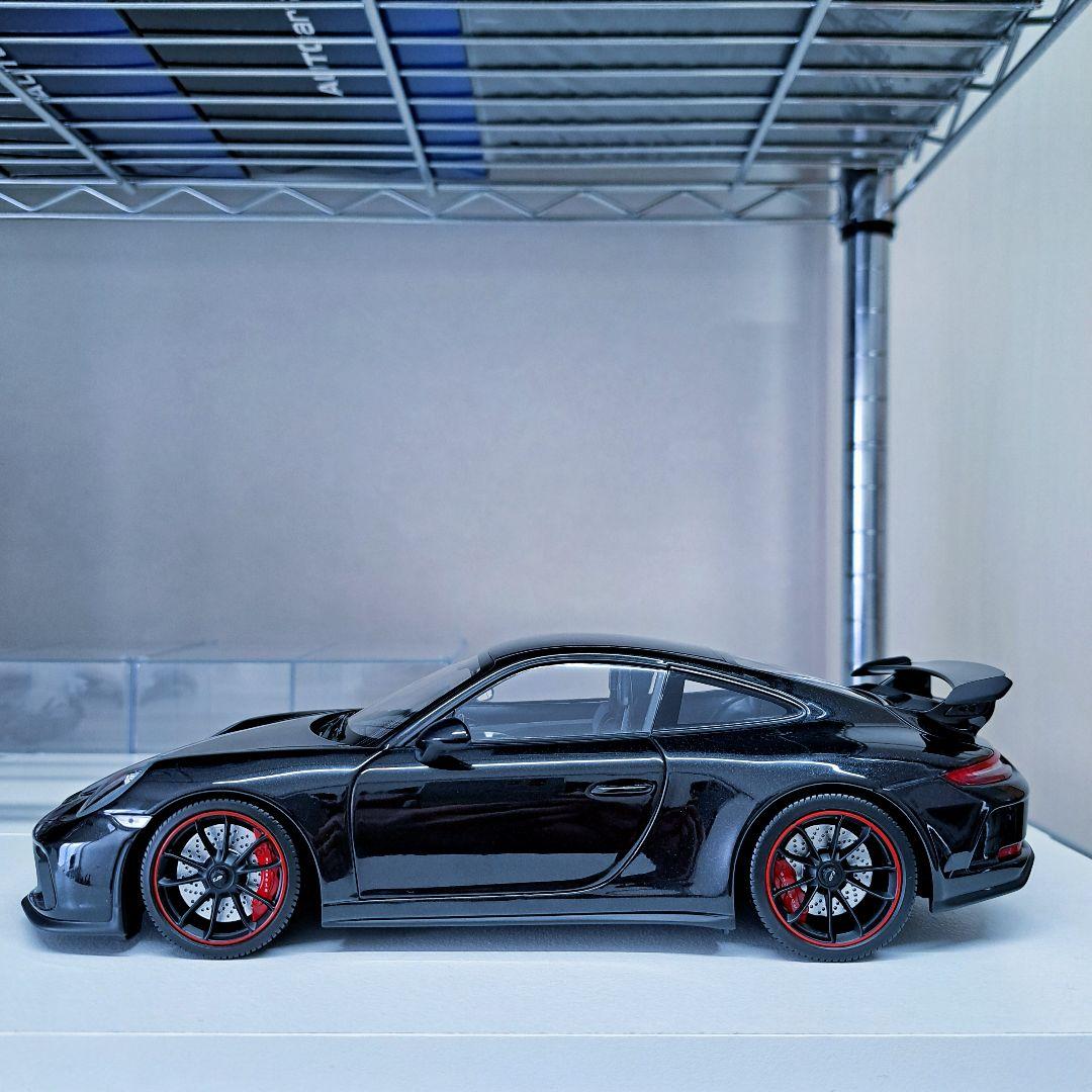 【開封美品】 ミニチャンプス 1/18 ポルシェ 911 GT3 (2017)