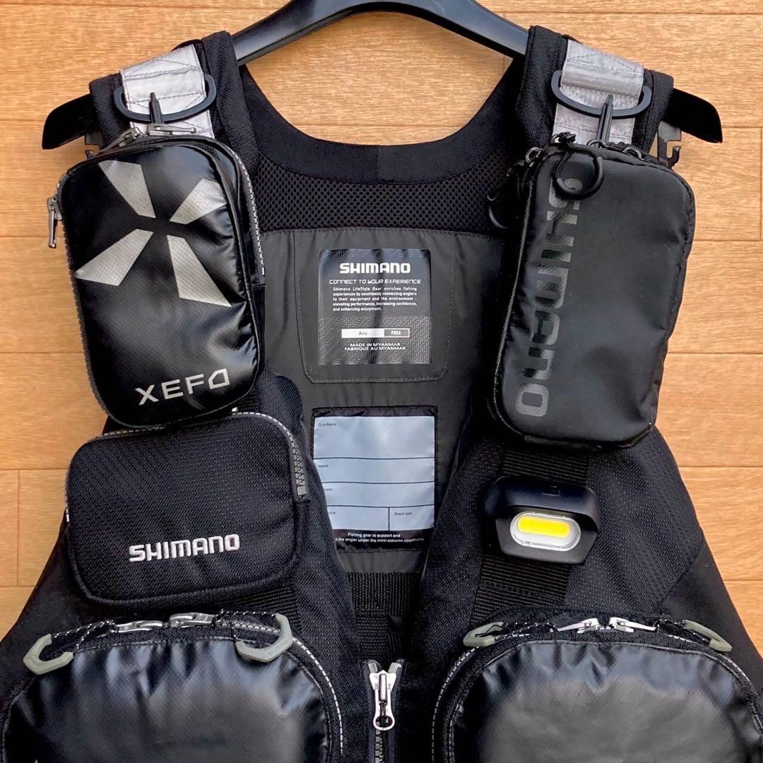 シマノ XEFO サーフトリッパーベスト フローティングベスト ダブルポーチ