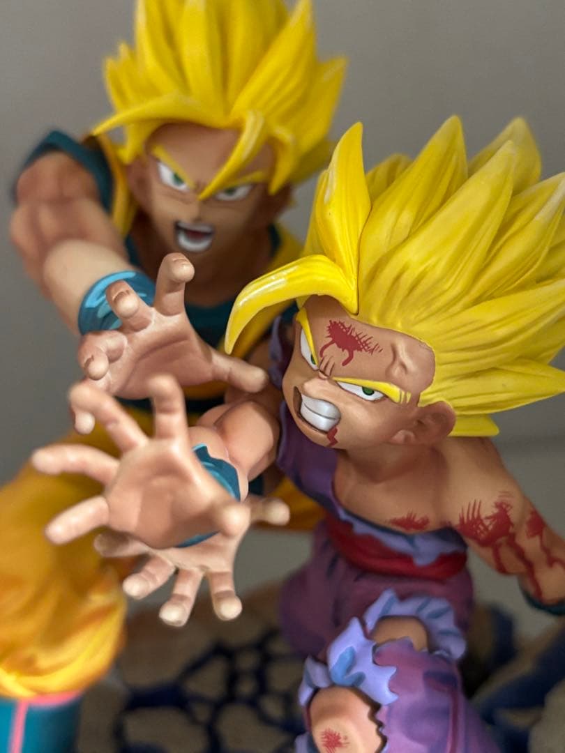 【最安値】悟空　悟飯　親子かめはめ波　ジオラマ　フィギュア プルーヴィー