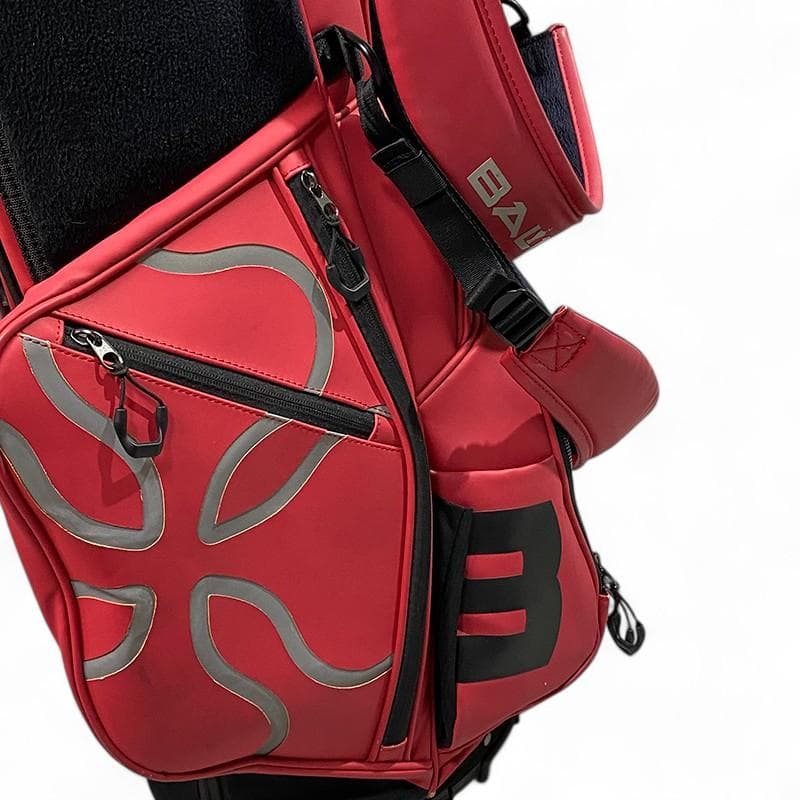 BALDO バルド スタンド付き キャディバッグ レッド ゴルフ 刺繍