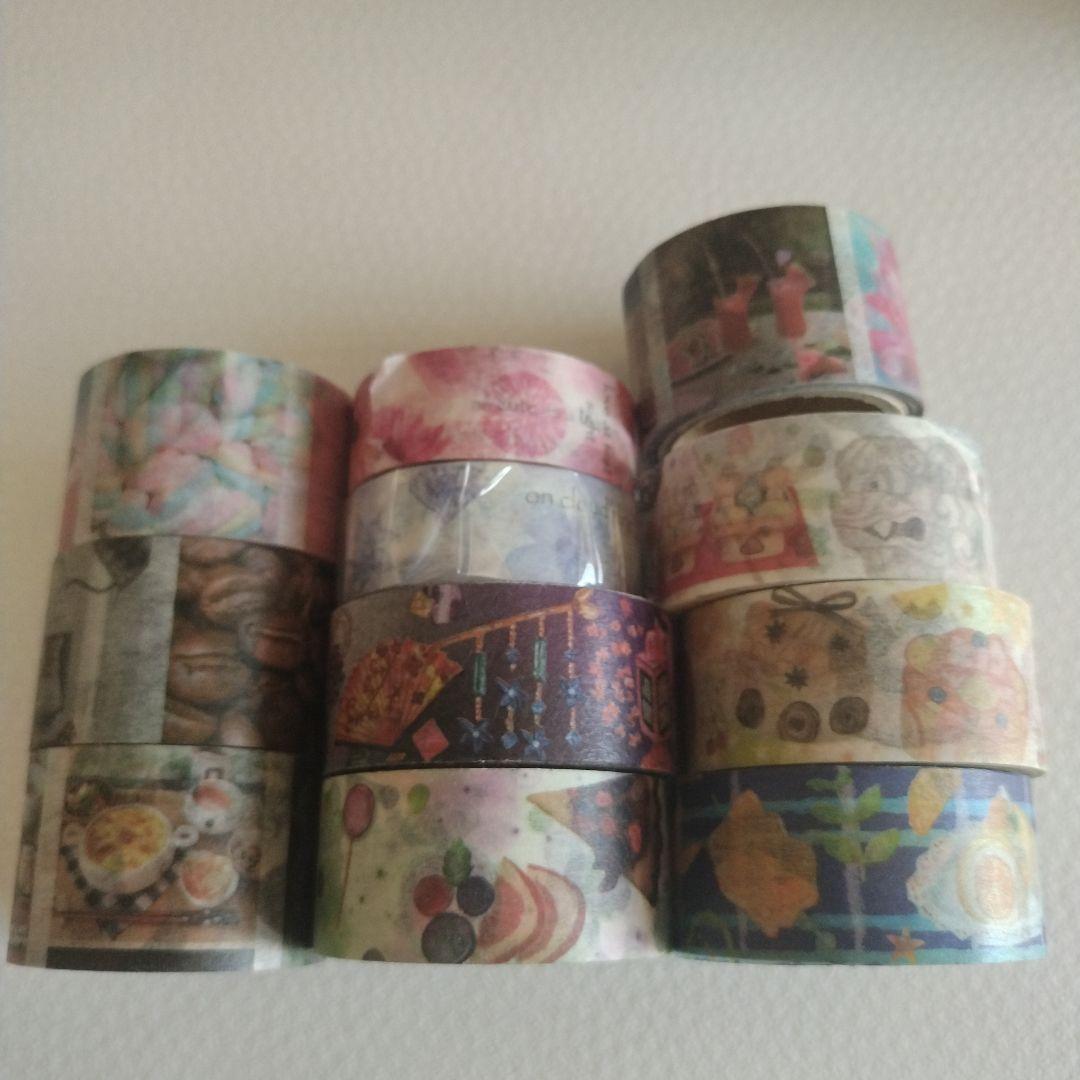 【巻き売り】国内作家 ponpon さん マスキングテープ