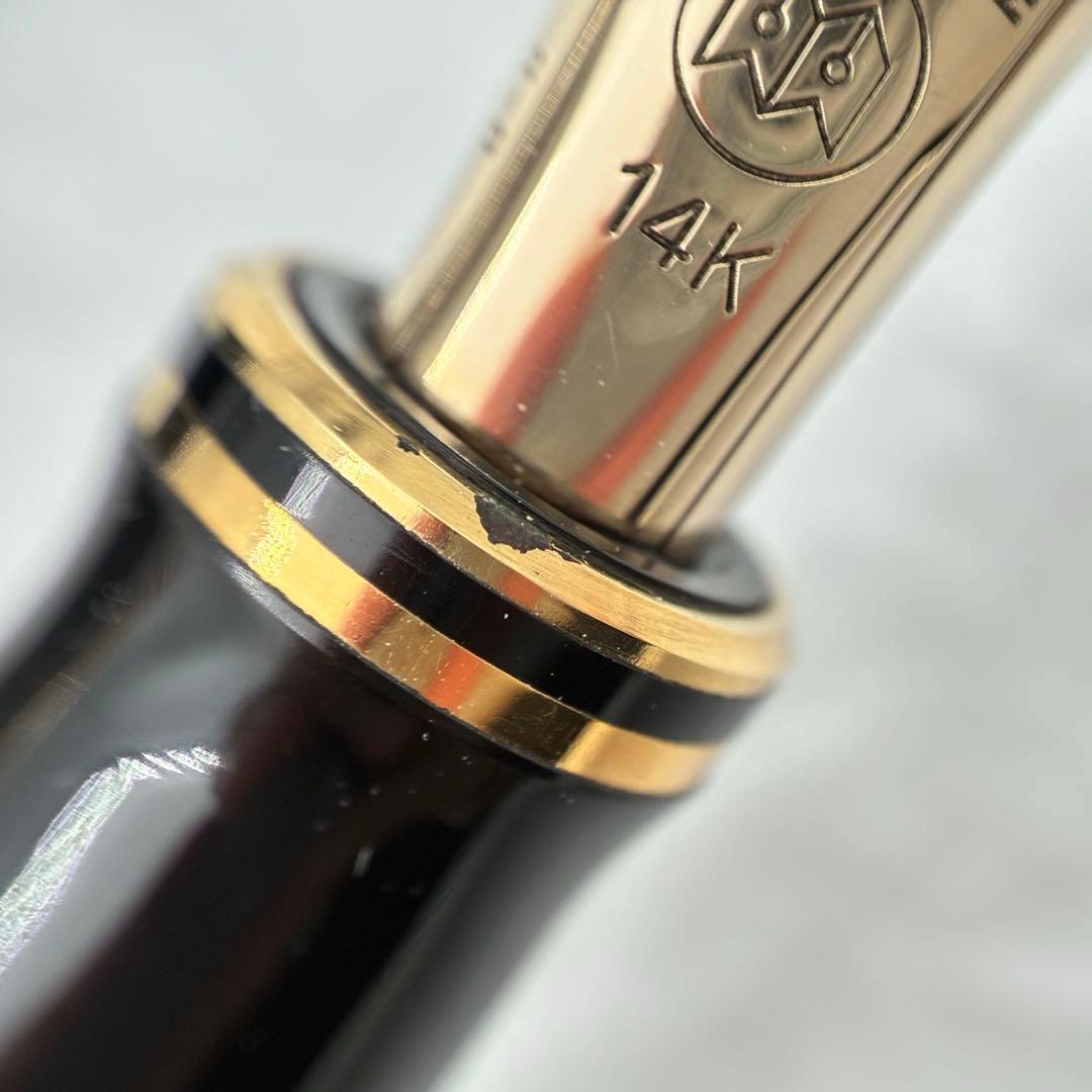 希少 万年筆博士 PARKER デュオフォールド セーラーペン先 14K B