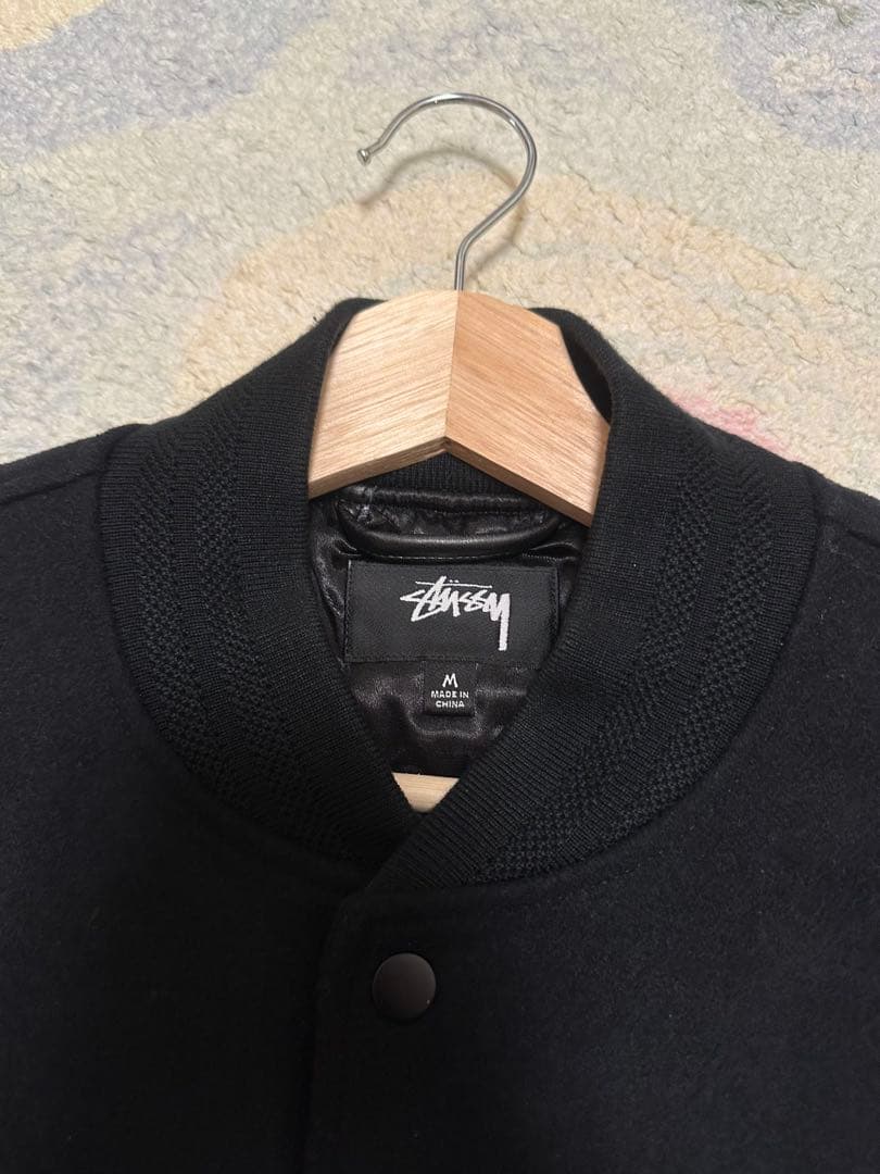 ウェア STUSSY SPORT MELTON VARSITY JACKET