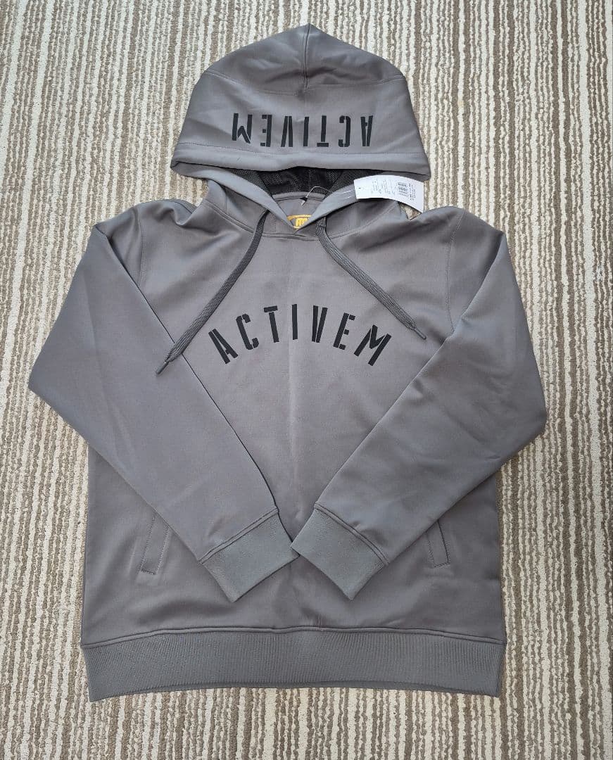 ACTIVEM フード付きスウェットセット グレー　新品タグ付