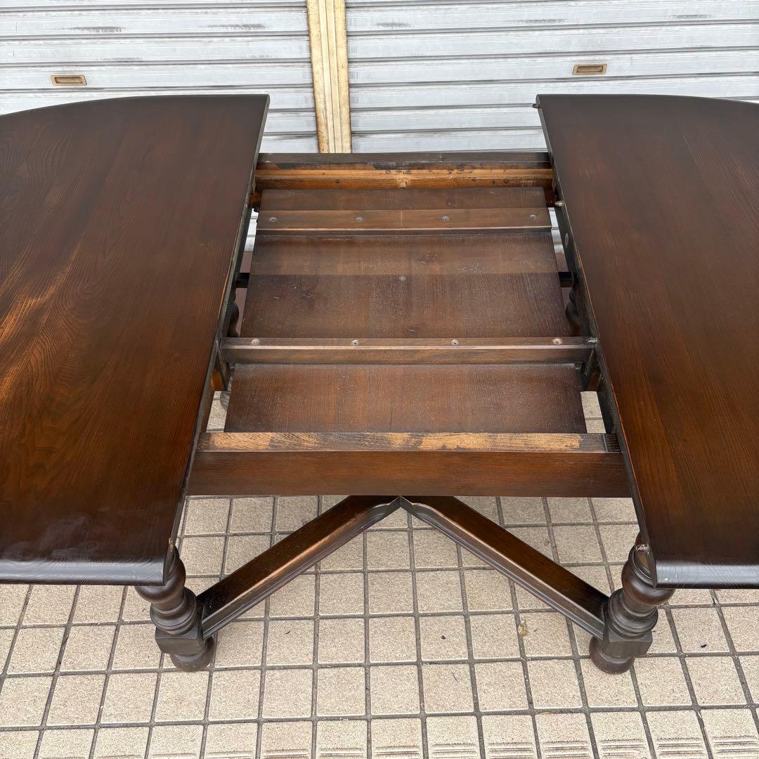 ERCOL エクステンション ダイニングテーブル　オーバル　アーコール　廃番