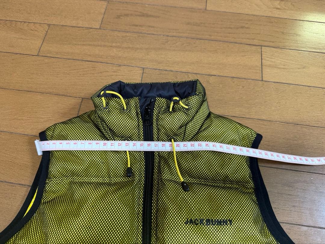 JACK BUNNY イエロー ノースリーブダウンベスト　レディース　サイズXS