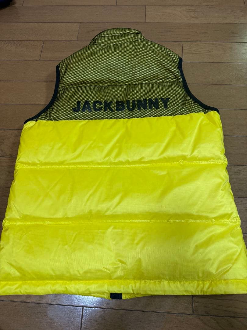 JACK BUNNY イエロー ノースリーブダウンベスト　レディース　サイズXS