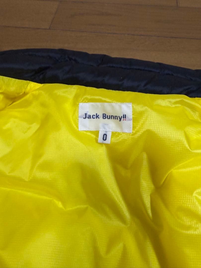 JACK BUNNY イエロー ノースリーブダウンベスト　レディース　サイズXS