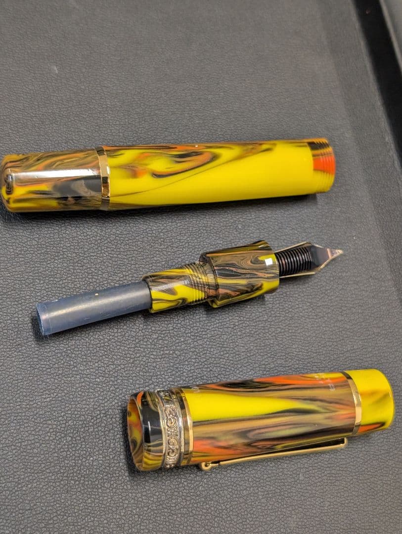 Delta デルタ 万年筆 ギャラリー バーメイル イエロー・マルチカラー