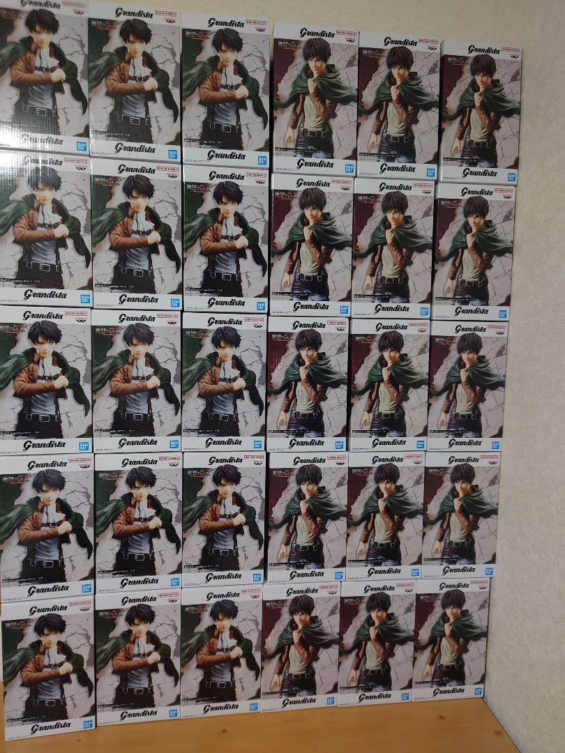 進撃の巨人 Grandista エレン イェーガー リヴァイ　計30個　各15個