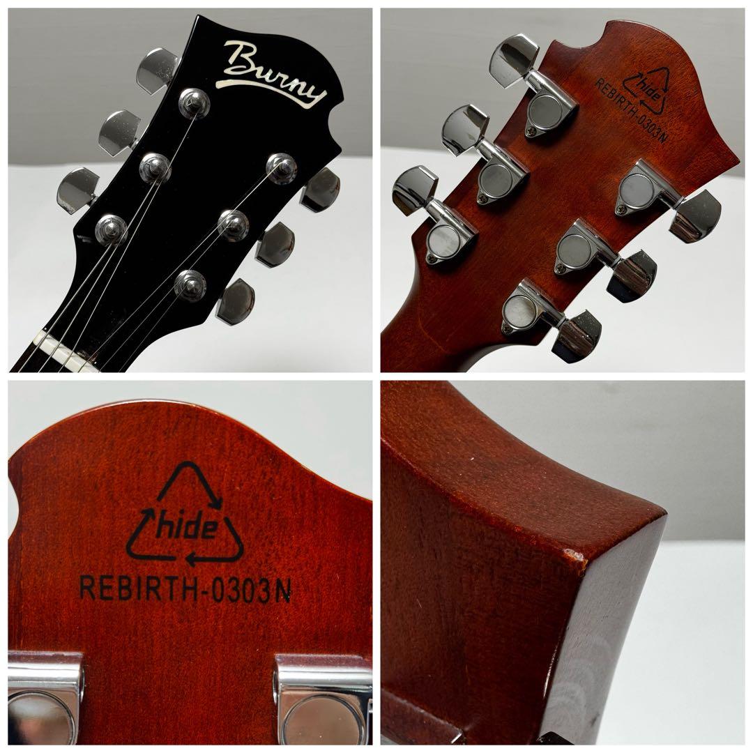 【美品】BURNY HR-85 HIDEモデル エレキギター 500本限定
