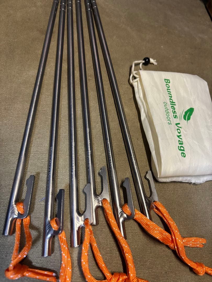 DDハンモック タープ3×3 &チタンペグ35cm6本のセット