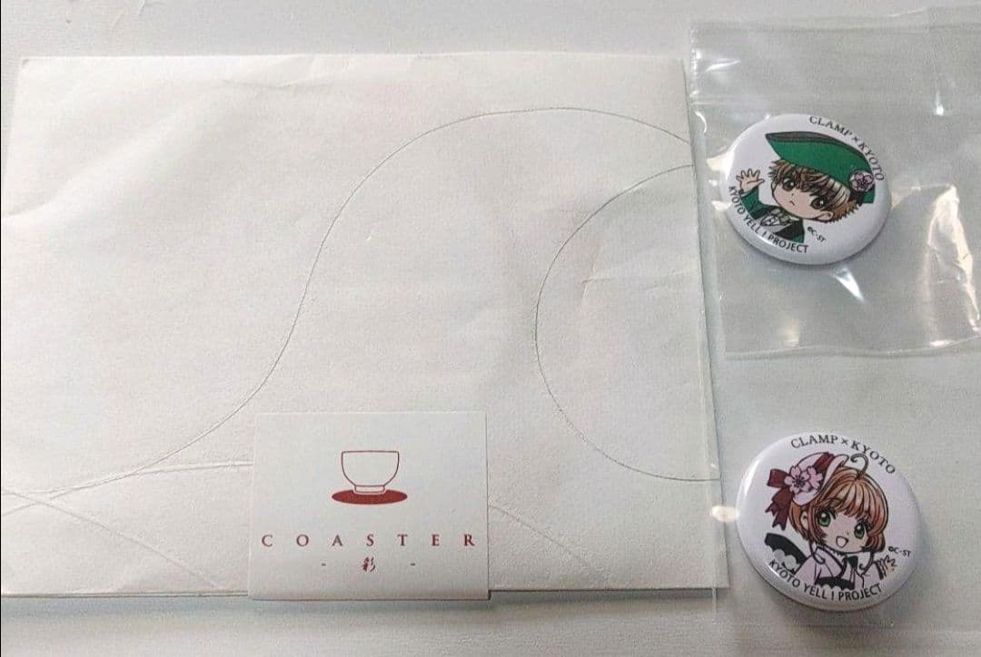 カードキャプターさくら　コースター&缶バッジ