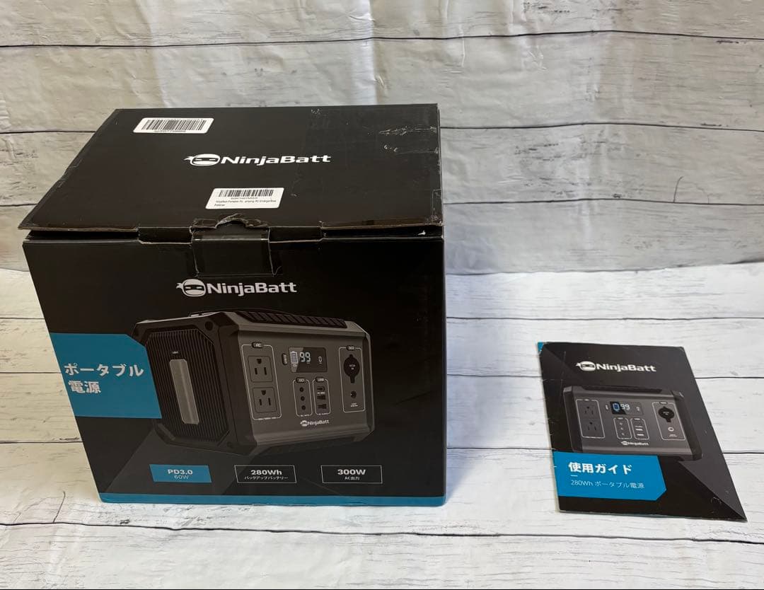 NinjaBatt ポータブル電源300Wキャンプ・車中泊・防災に最適｜付属品