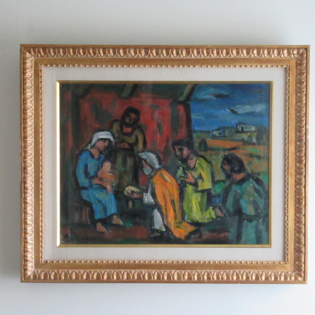 田中忠雄「捧げものをする東方から来た博士たち　1989」　P10号　神戸