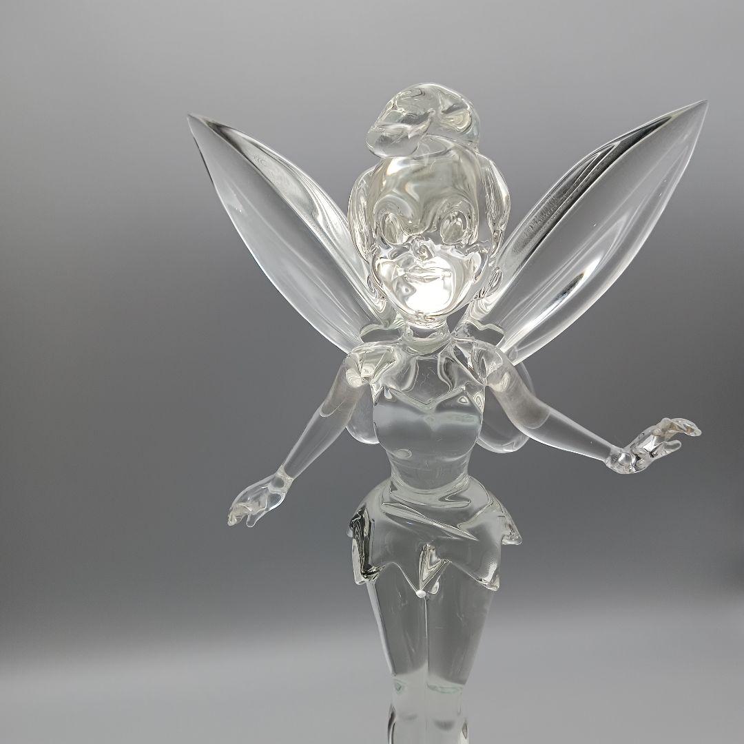 ディズニーランド ティンカーベル オブジェ ガラス シリアルナンバーあり