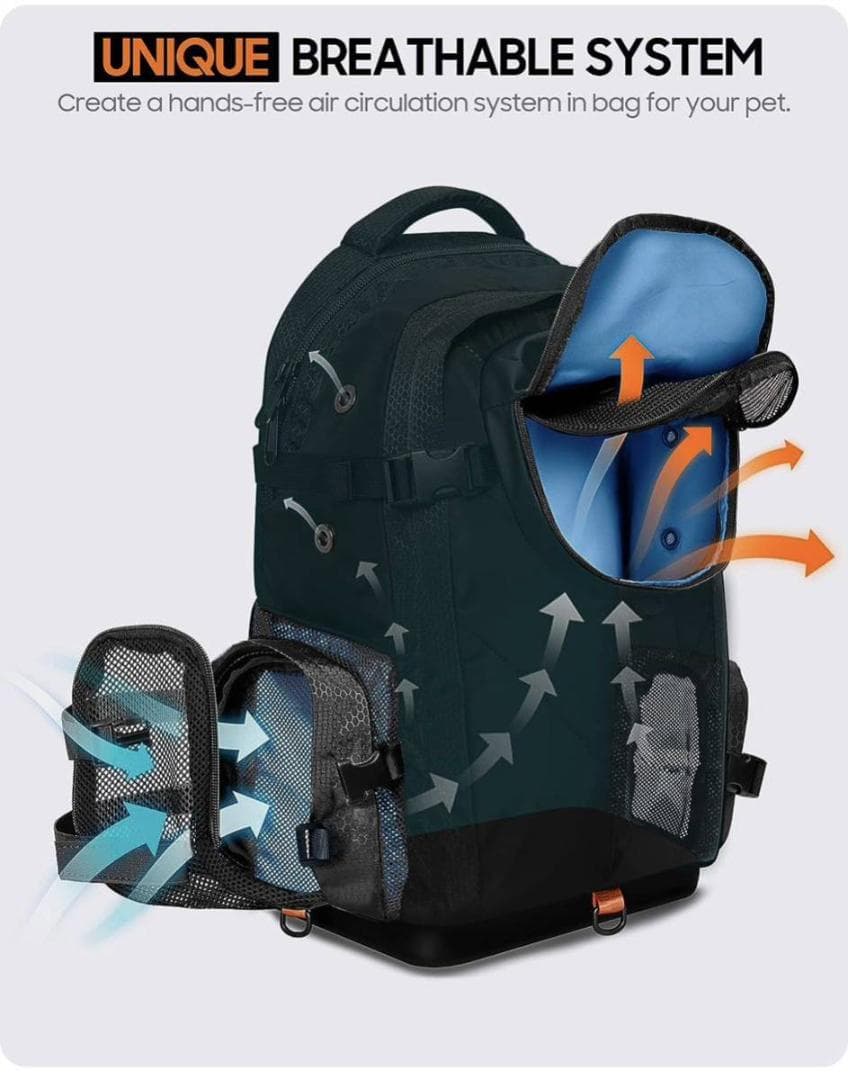 Rie 犬用 リュック バッグ ドッグキャリア バックパック